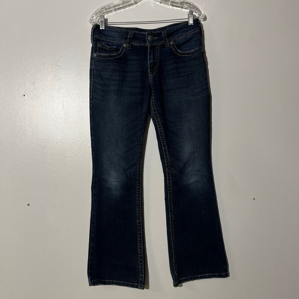 Silver Jeans Co Suki Surplus Mid Rise Bootcut Jeans Dark Wash‎ W28 L30 M38